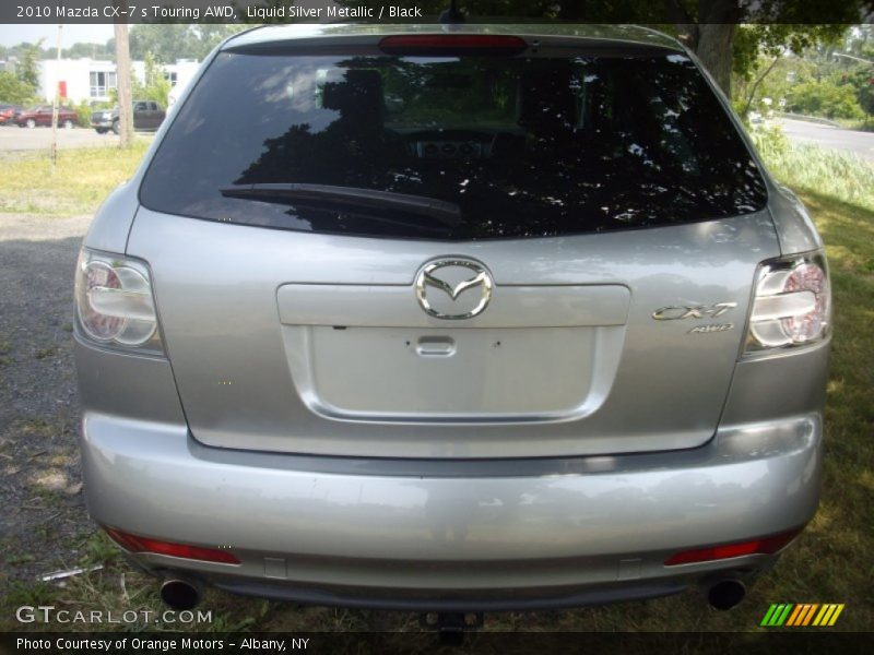 Liquid Silver Metallic / Black 2010 Mazda CX-7 s Touring AWD