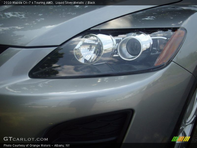 Liquid Silver Metallic / Black 2010 Mazda CX-7 s Touring AWD
