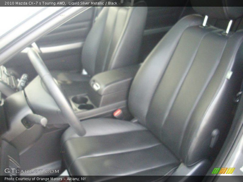 Liquid Silver Metallic / Black 2010 Mazda CX-7 s Touring AWD