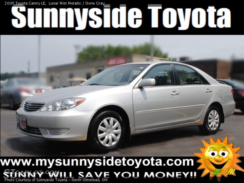 Lunar Mist Metallic / Stone Gray 2006 Toyota Camry LE