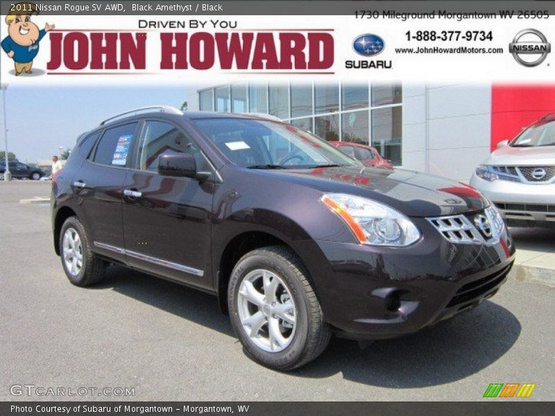 Black Amethyst / Black 2011 Nissan Rogue SV AWD