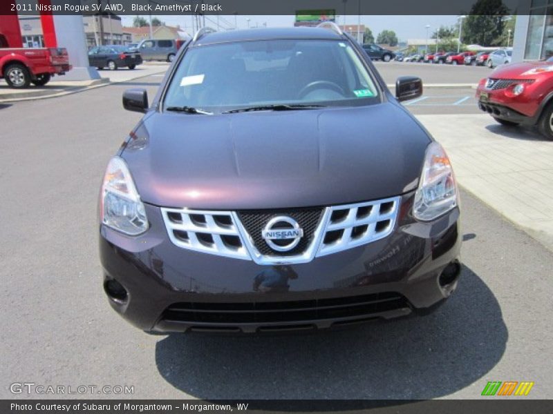 Black Amethyst / Black 2011 Nissan Rogue SV AWD