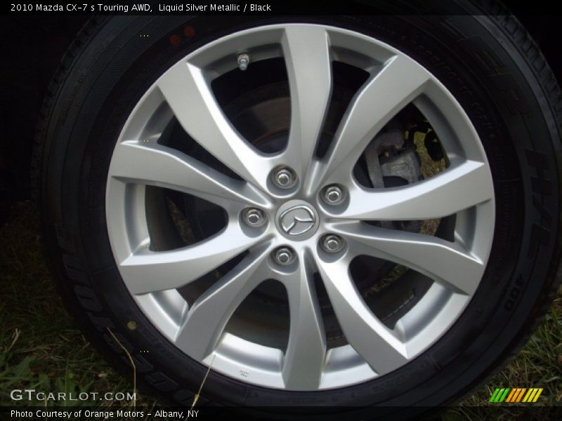 Liquid Silver Metallic / Black 2010 Mazda CX-7 s Touring AWD