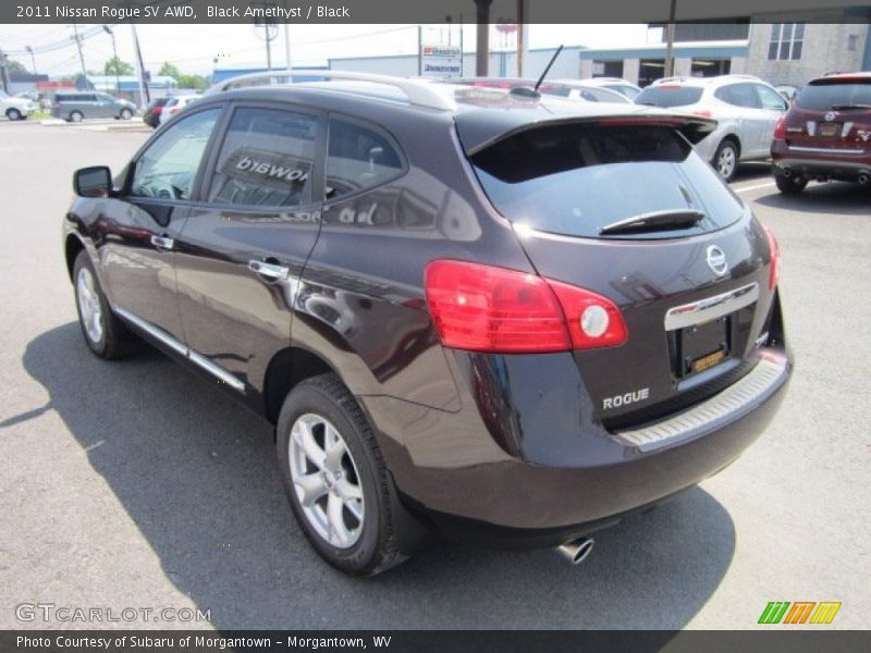 Black Amethyst / Black 2011 Nissan Rogue SV AWD