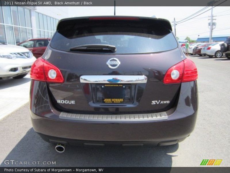 Black Amethyst / Black 2011 Nissan Rogue SV AWD