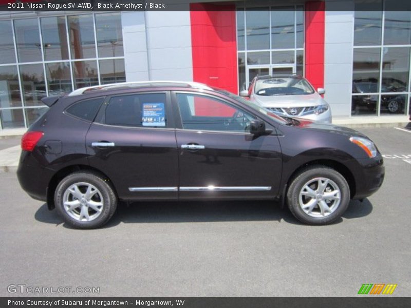 Black Amethyst / Black 2011 Nissan Rogue SV AWD