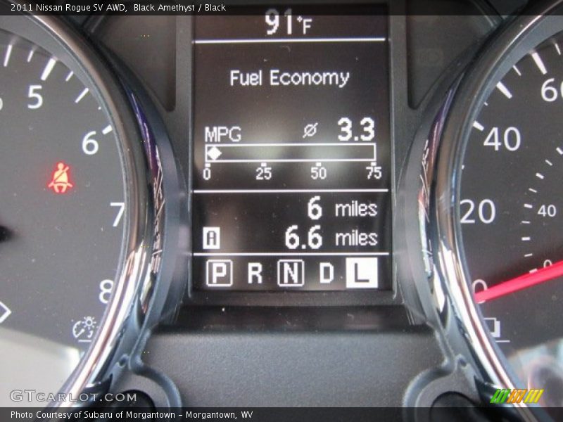 Black Amethyst / Black 2011 Nissan Rogue SV AWD