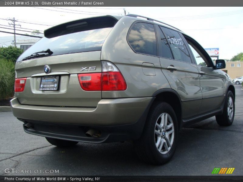 Olivin Green Metallic / Pastel Green 2004 BMW X5 3.0i