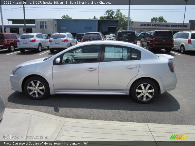 Brilliant Silver Metallic / Charcoal 2012 Nissan Sentra 2.0 SR Special Edition