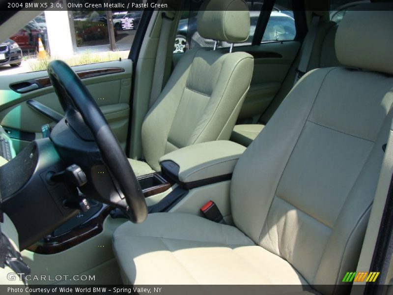 Olivin Green Metallic / Pastel Green 2004 BMW X5 3.0i