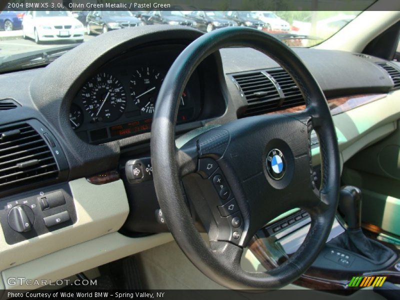 Olivin Green Metallic / Pastel Green 2004 BMW X5 3.0i