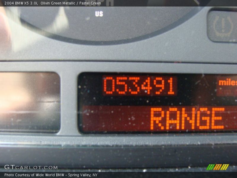 Olivin Green Metallic / Pastel Green 2004 BMW X5 3.0i