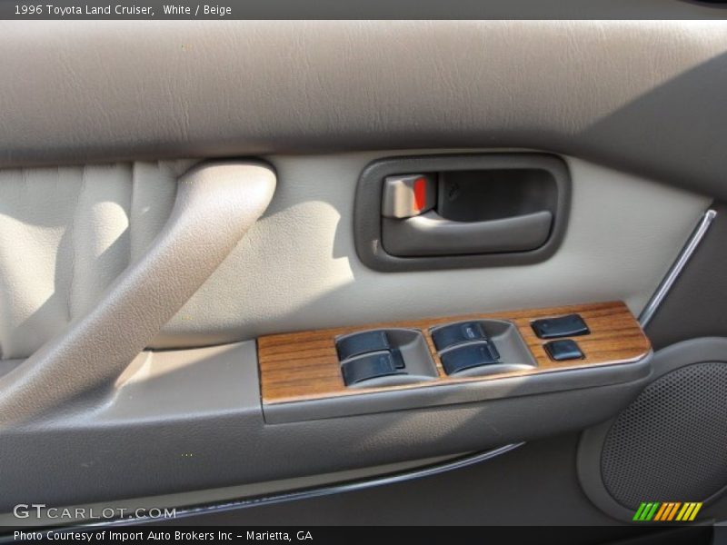 White / Beige 1996 Toyota Land Cruiser