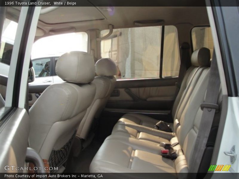 White / Beige 1996 Toyota Land Cruiser