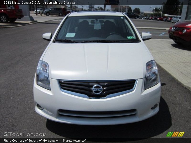 Aspen White / Charcoal 2012 Nissan Sentra 2.0 SL