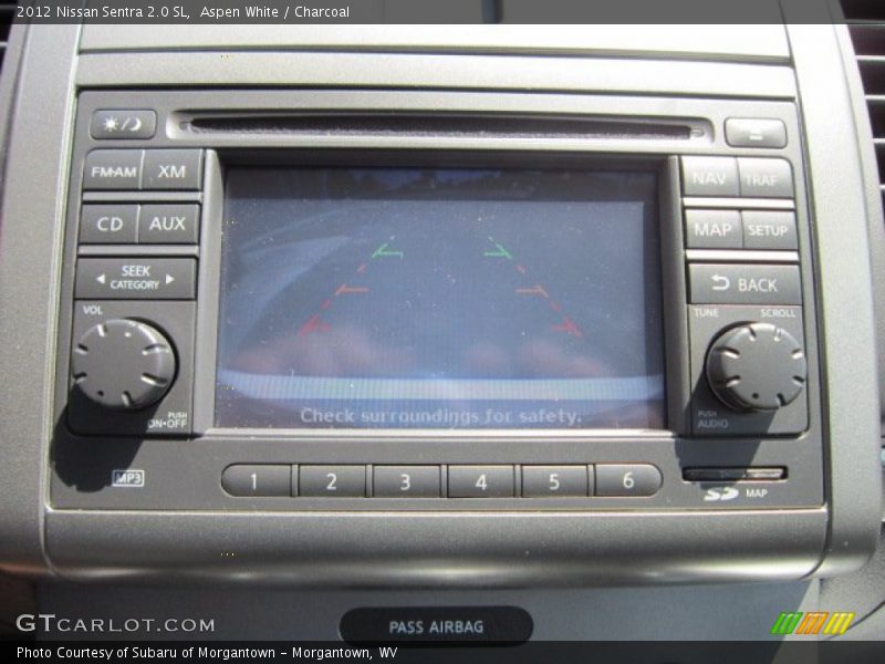 Controls of 2012 Sentra 2.0 SL