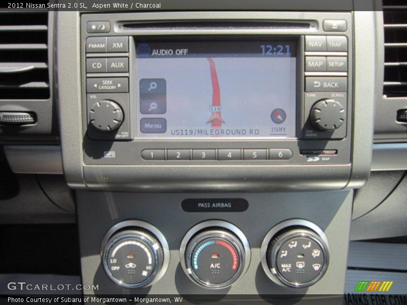 Navigation of 2012 Sentra 2.0 SL