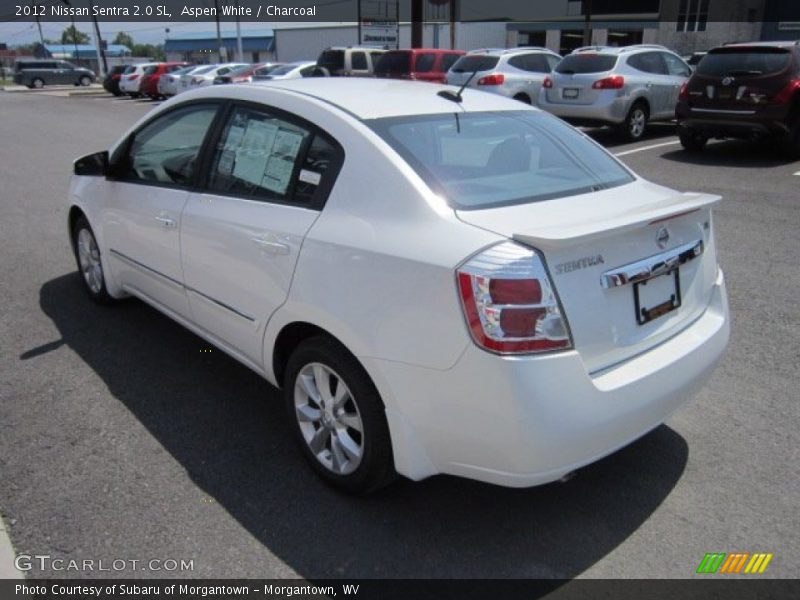 Aspen White / Charcoal 2012 Nissan Sentra 2.0 SL