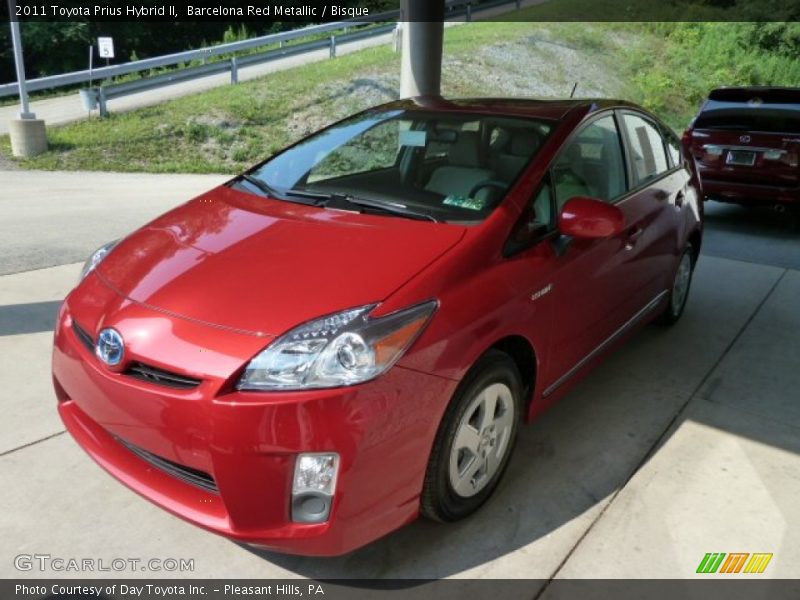 Barcelona Red Metallic / Bisque 2011 Toyota Prius Hybrid II