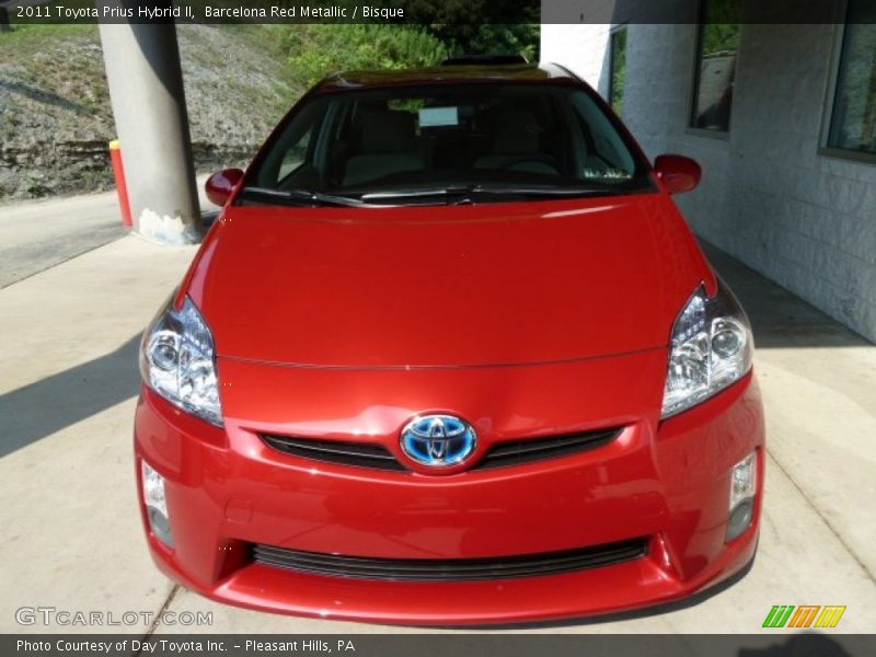 Barcelona Red Metallic / Bisque 2011 Toyota Prius Hybrid II