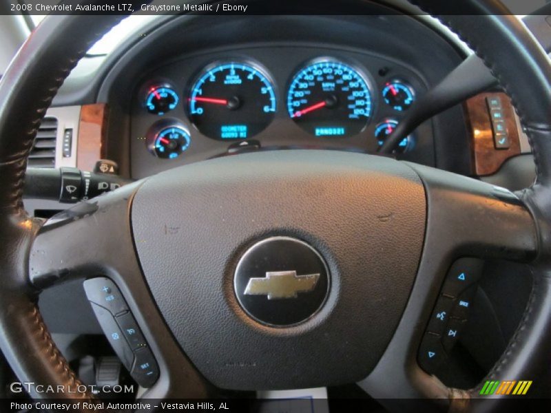 Graystone Metallic / Ebony 2008 Chevrolet Avalanche LTZ