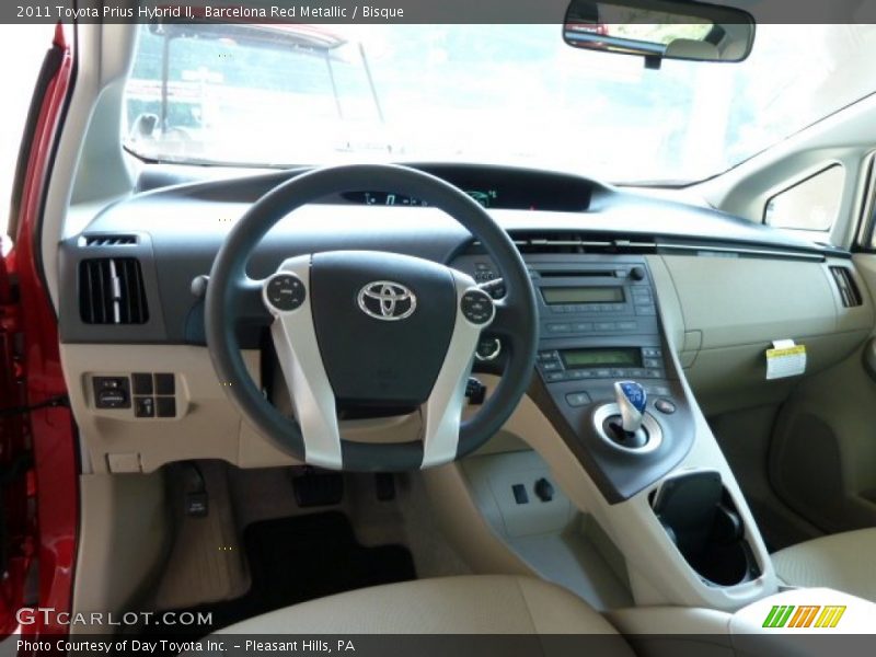 Barcelona Red Metallic / Bisque 2011 Toyota Prius Hybrid II