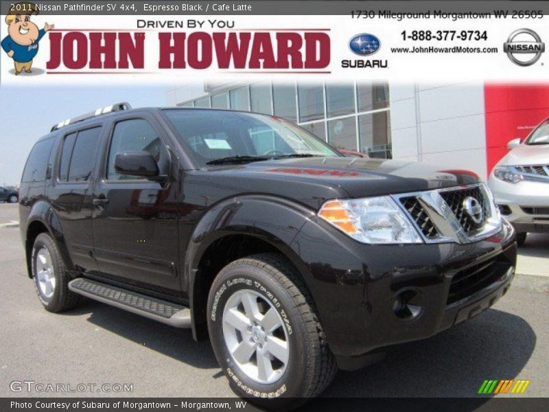 Espresso Black / Cafe Latte 2011 Nissan Pathfinder SV 4x4