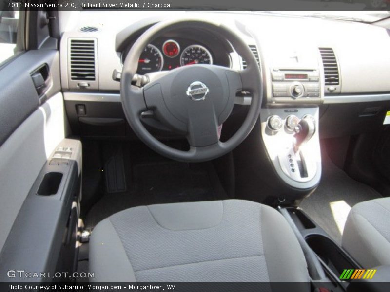 Brilliant Silver Metallic / Charcoal 2011 Nissan Sentra 2.0