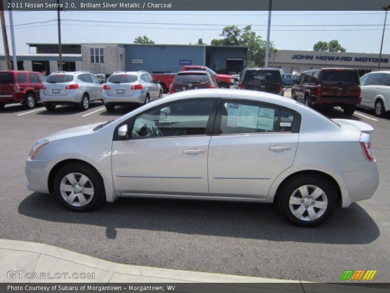 Brilliant Silver Metallic / Charcoal 2011 Nissan Sentra 2.0