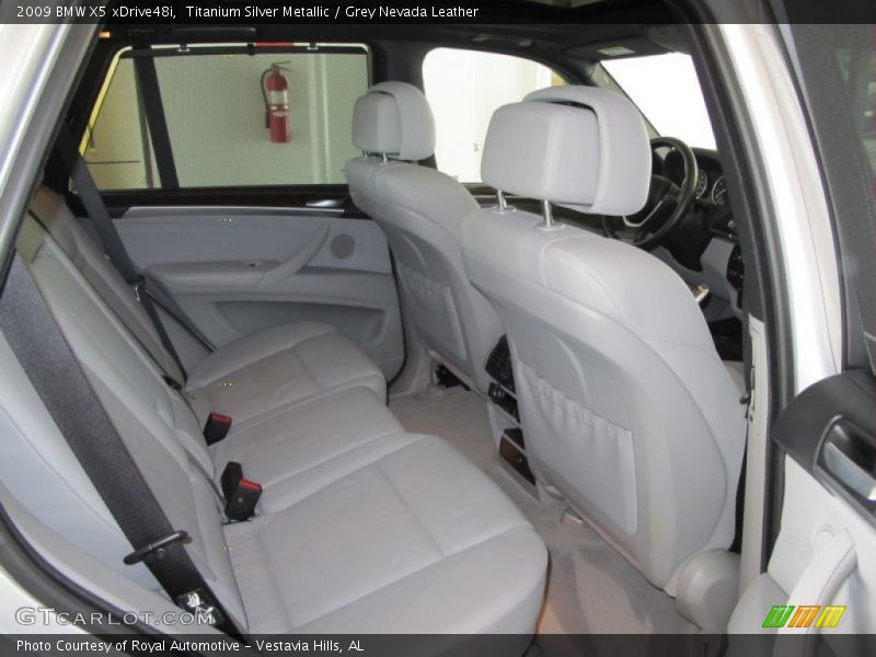 Titanium Silver Metallic / Grey Nevada Leather 2009 BMW X5 xDrive48i