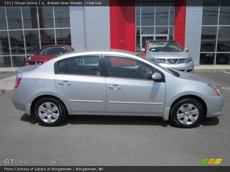 Brilliant Silver Metallic / Charcoal 2011 Nissan Sentra 2.0