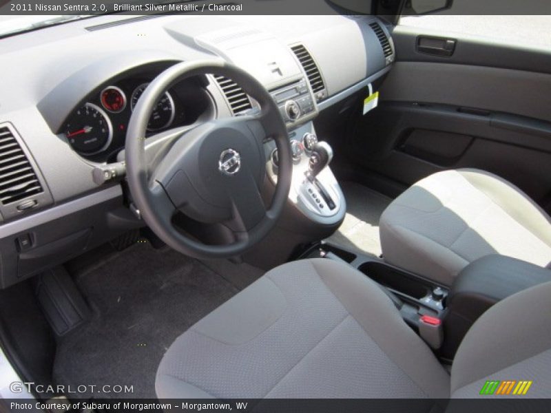 Brilliant Silver Metallic / Charcoal 2011 Nissan Sentra 2.0