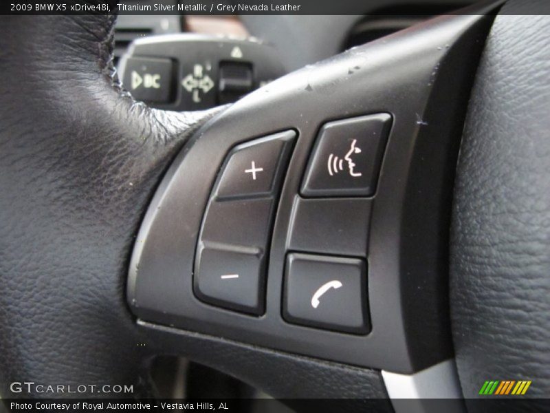 Titanium Silver Metallic / Grey Nevada Leather 2009 BMW X5 xDrive48i