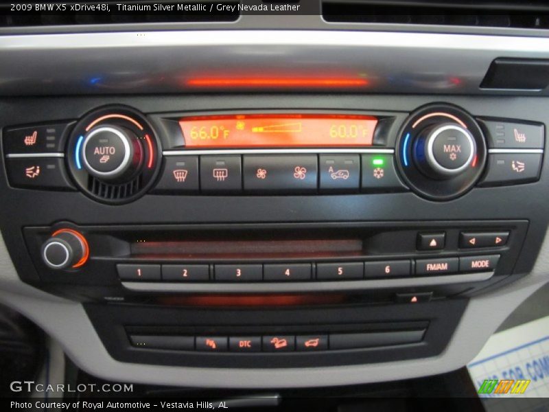 Titanium Silver Metallic / Grey Nevada Leather 2009 BMW X5 xDrive48i