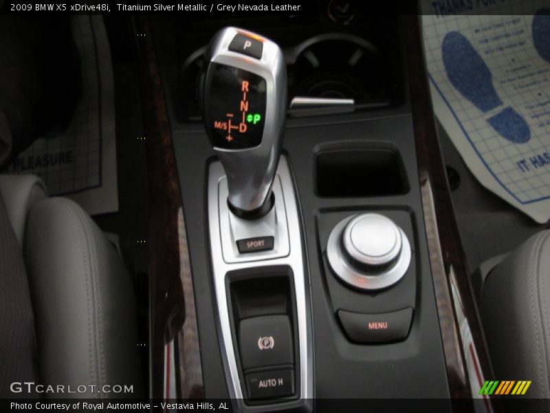 Titanium Silver Metallic / Grey Nevada Leather 2009 BMW X5 xDrive48i