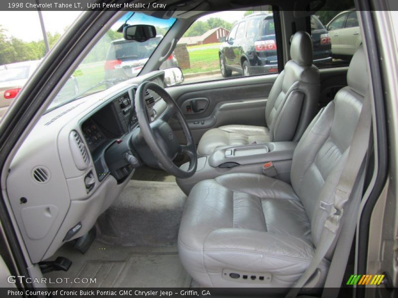 Light Pewter Metallic / Gray 1998 Chevrolet Tahoe LT
