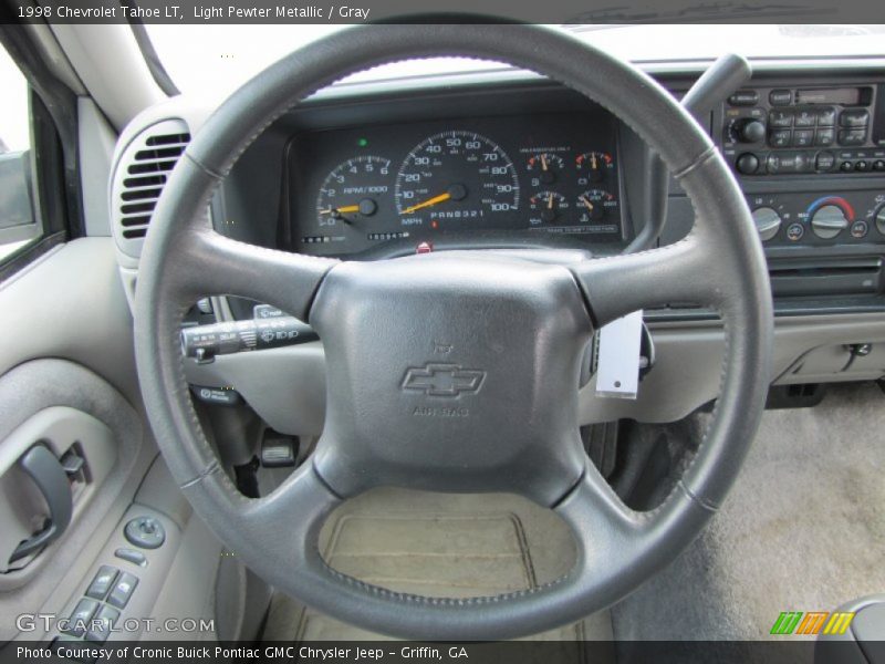 Light Pewter Metallic / Gray 1998 Chevrolet Tahoe LT
