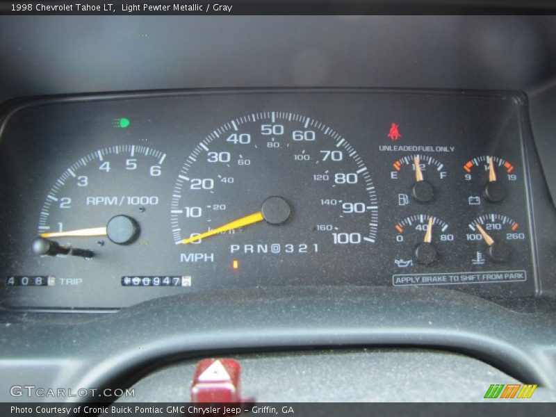 Light Pewter Metallic / Gray 1998 Chevrolet Tahoe LT