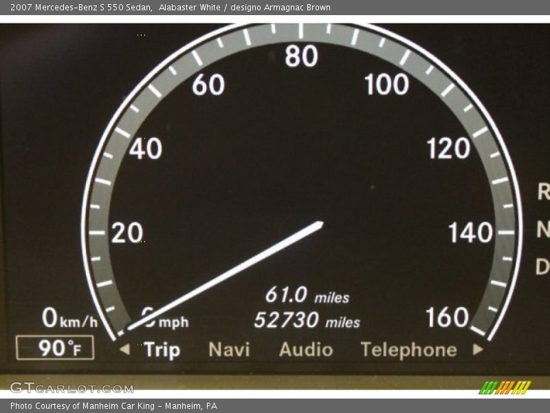 Alabaster White / designo Armagnac Brown 2007 Mercedes-Benz S 550 Sedan