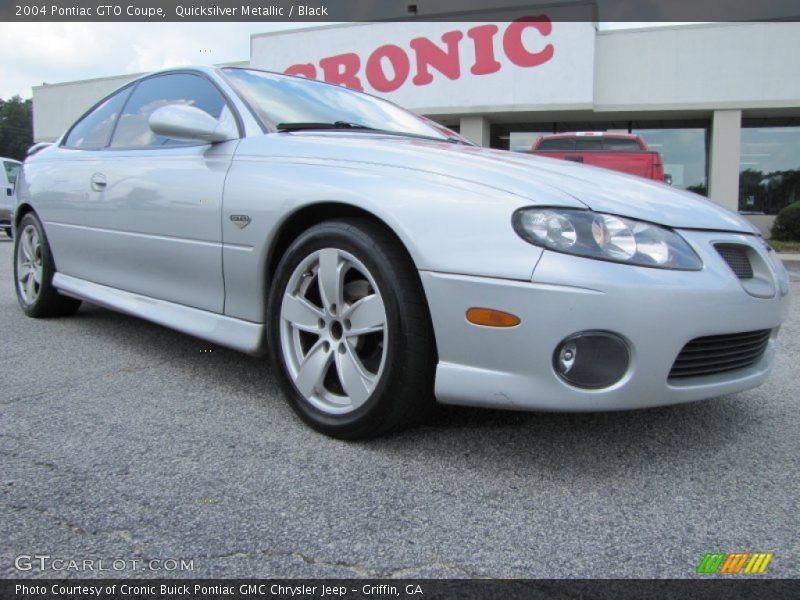 Quicksilver Metallic / Black 2004 Pontiac GTO Coupe