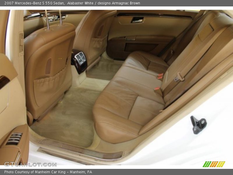 Alabaster White / designo Armagnac Brown 2007 Mercedes-Benz S 550 Sedan