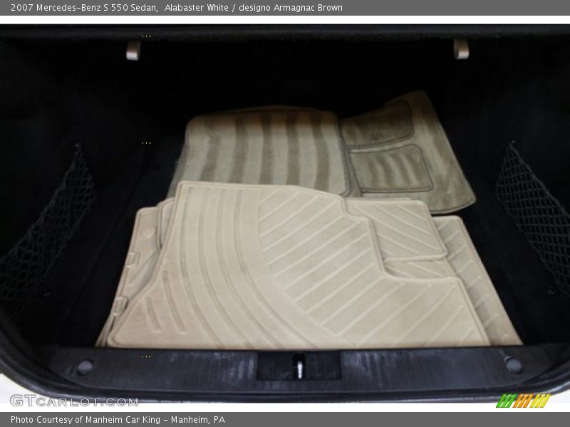 Alabaster White / designo Armagnac Brown 2007 Mercedes-Benz S 550 Sedan