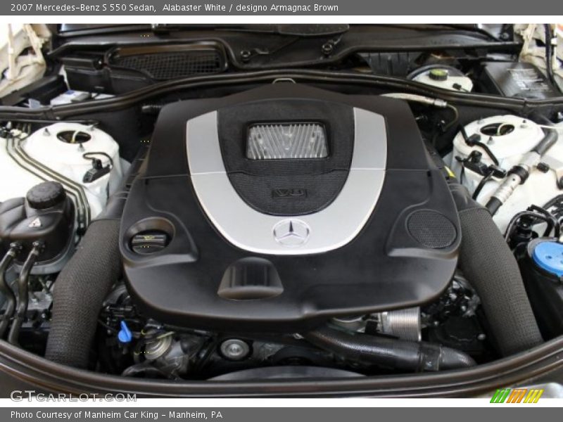 Alabaster White / designo Armagnac Brown 2007 Mercedes-Benz S 550 Sedan
