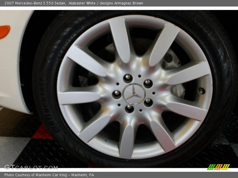 Alabaster White / designo Armagnac Brown 2007 Mercedes-Benz S 550 Sedan
