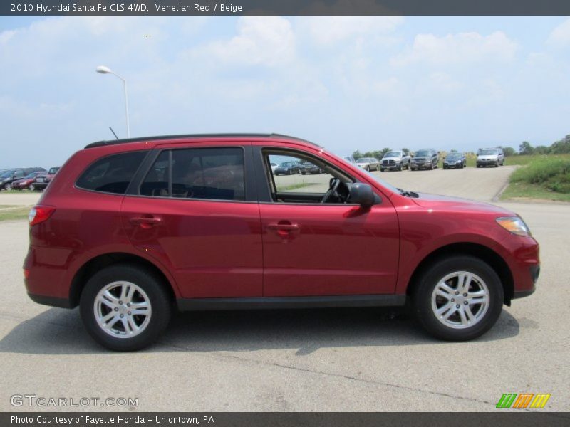 Venetian Red / Beige 2010 Hyundai Santa Fe GLS 4WD