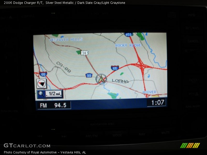 Navigation of 2006 Charger R/T