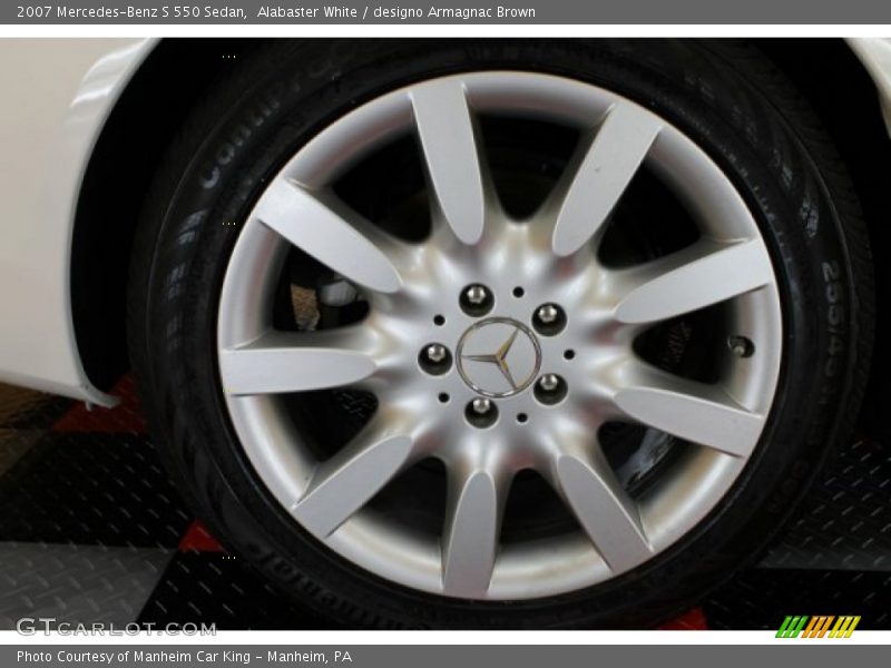 Alabaster White / designo Armagnac Brown 2007 Mercedes-Benz S 550 Sedan