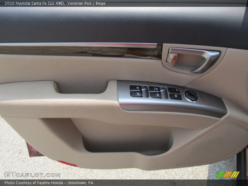 Venetian Red / Beige 2010 Hyundai Santa Fe GLS 4WD
