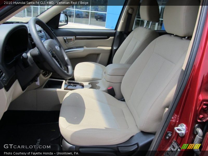 Venetian Red / Beige 2010 Hyundai Santa Fe GLS 4WD