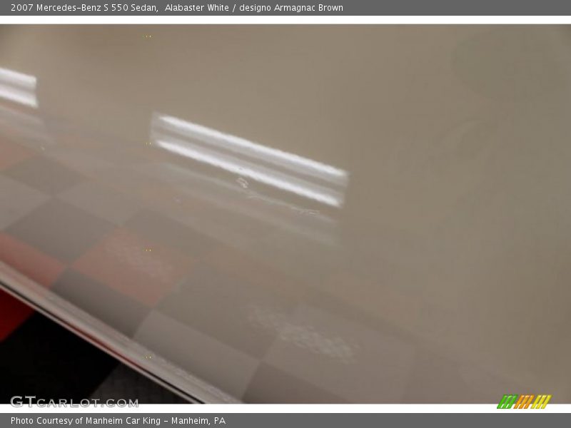 Alabaster White / designo Armagnac Brown 2007 Mercedes-Benz S 550 Sedan